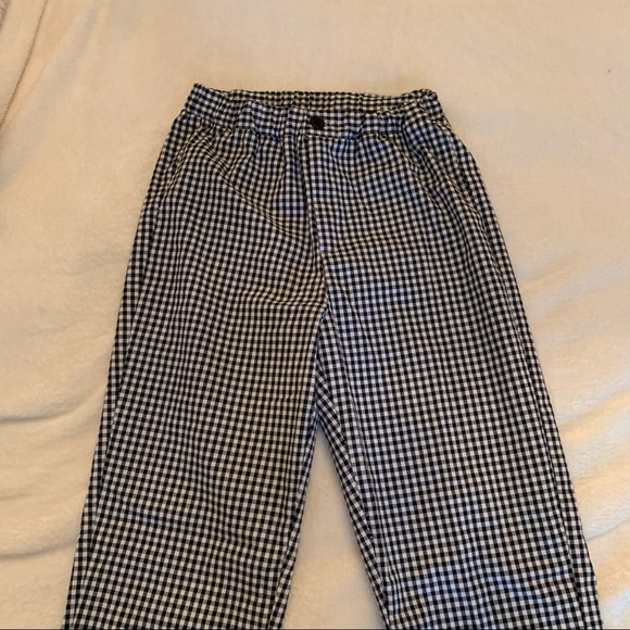 COPY - Brandy Melville gingham trouser pants Tilden straight leg printed pants - Picture 7 of 11